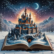 Схема вышивки «Удивительный мир книг»