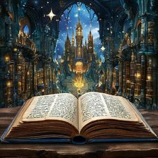 Схема вышивки «Удивительный мир книг»