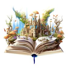 Схема вышивки «Удивительный мир книг»