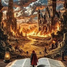 Схема вышивки «Удивительный мир книг»