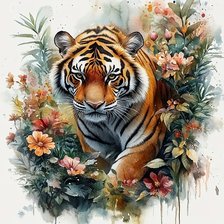 Схема вышивки «Король джунглей»