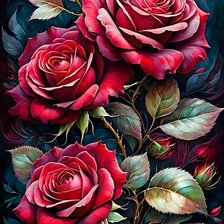 Схема вышивки «розы»