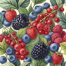 Схема вышивки «ягоды»
