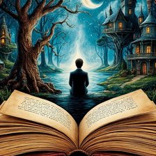 Схема вышивки «Удивительный мир книг»