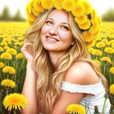 Схема вышивки «Одуванчики»