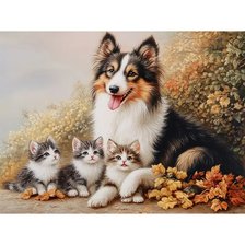 Схема вышивки «Заботливая няня»