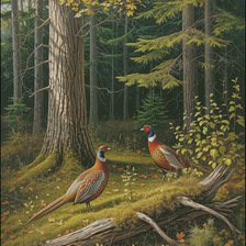 Схема вышивки «Лесная красота»