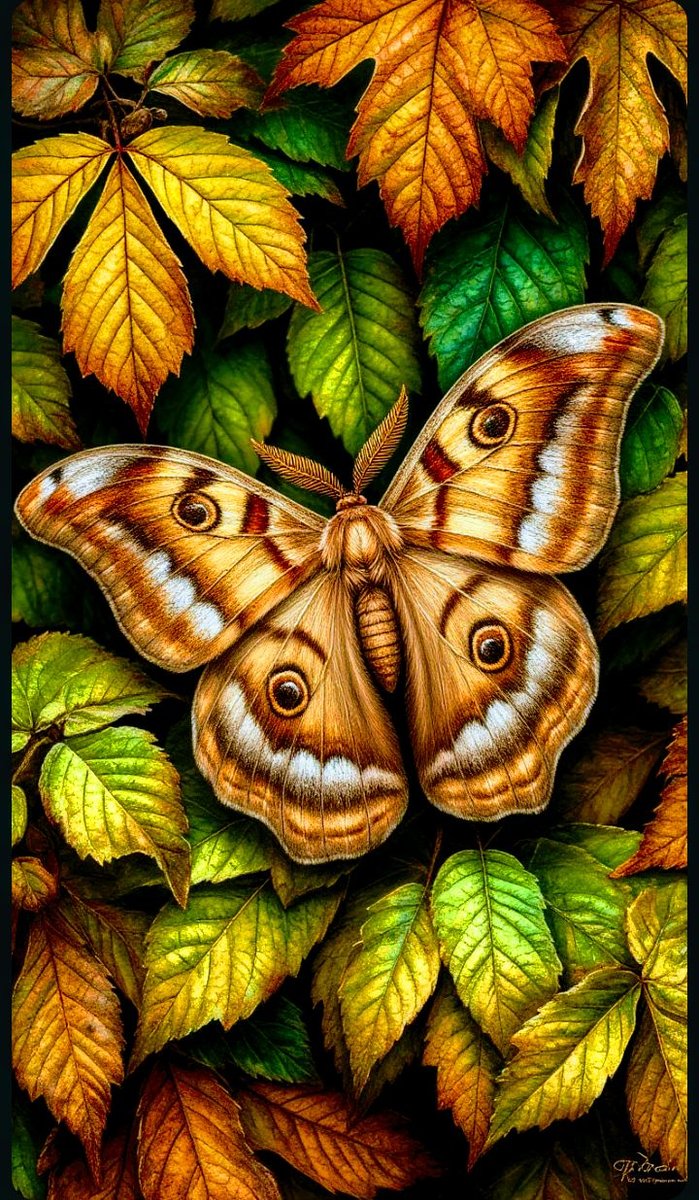Листья - бабочка - оригинал