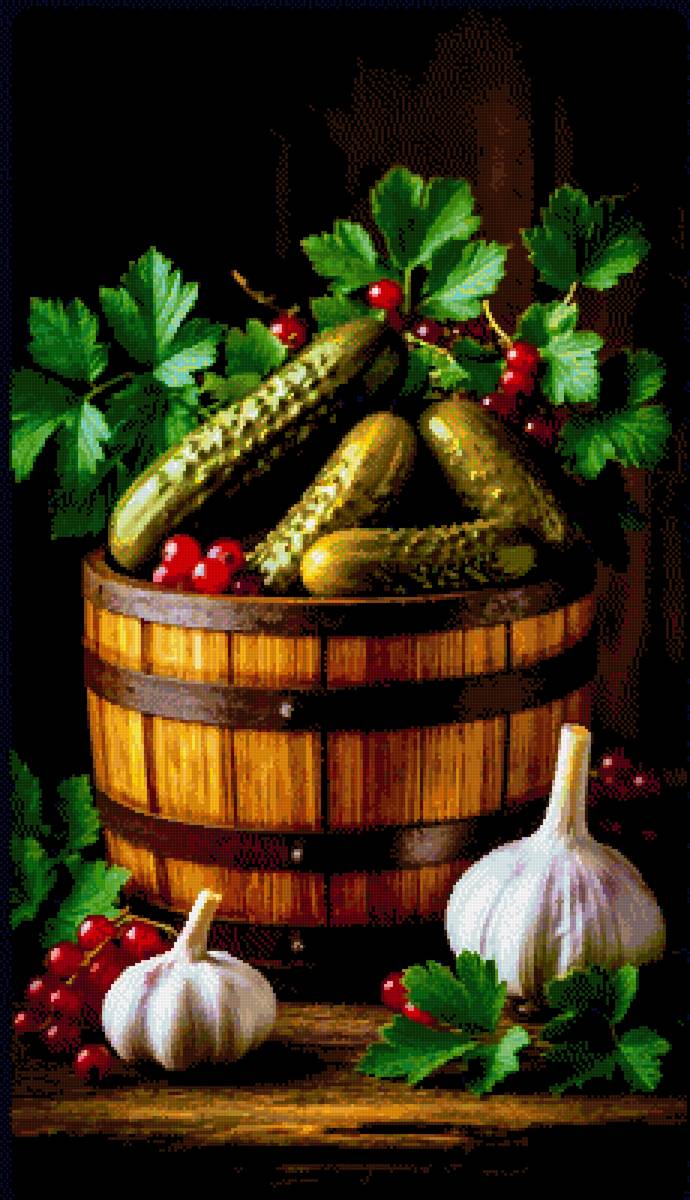 Кадка - огурцы - предпросмотр