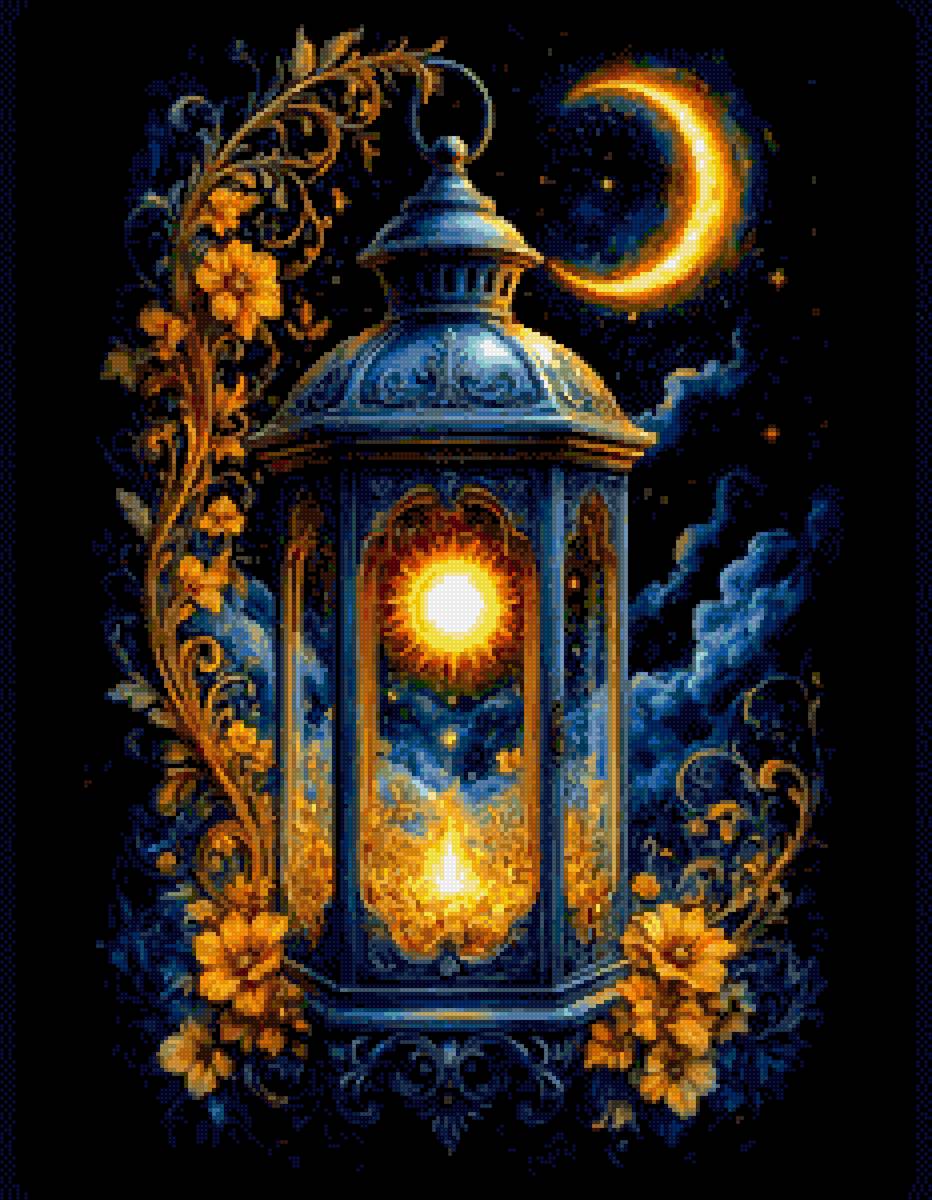 Ночь - фонарь - предпросмотр