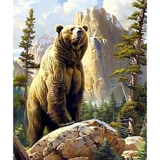 Схема вышивки «Мишка»