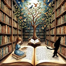 Схема вышивки «Удивительный мир книг»