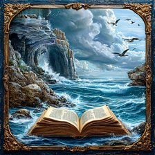 Схема вышивки «Удивительный мир книг»