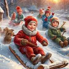 Детство. Зимние забавы