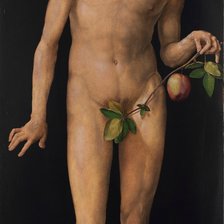 Схема вышивки «Дюрер Алам и Ева, Адам»