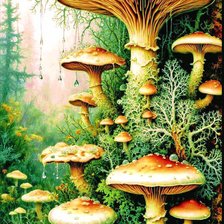 Схема вышивки «Мох»