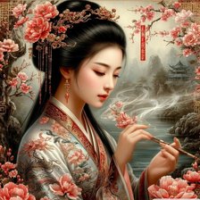 Схема вышивки «Унесённые дождём»