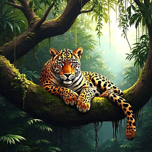 Минуты отдыха - ягуар, джунгли - оригинал