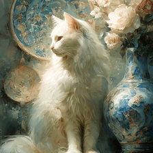 Схема вышивки «Белая грация»