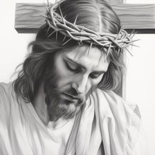 Схема вышивки «Jesus»