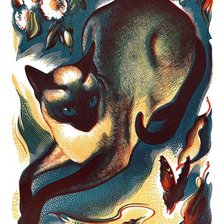 Схема вышивки «Кошка»