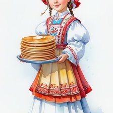 Схема вышивки «Масленица»