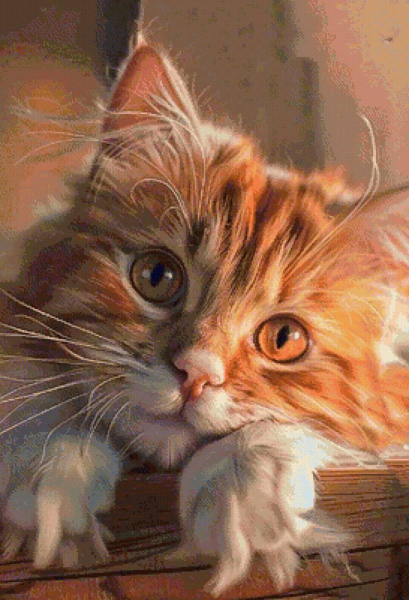 Рыжуля ждёт - кот - предпросмотр