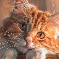 Схема вышивки «Рыжуля ждёт»