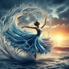 Схема вышивки «балет на воде»