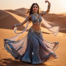 Схема вышивки «восточный танец в пустыне»