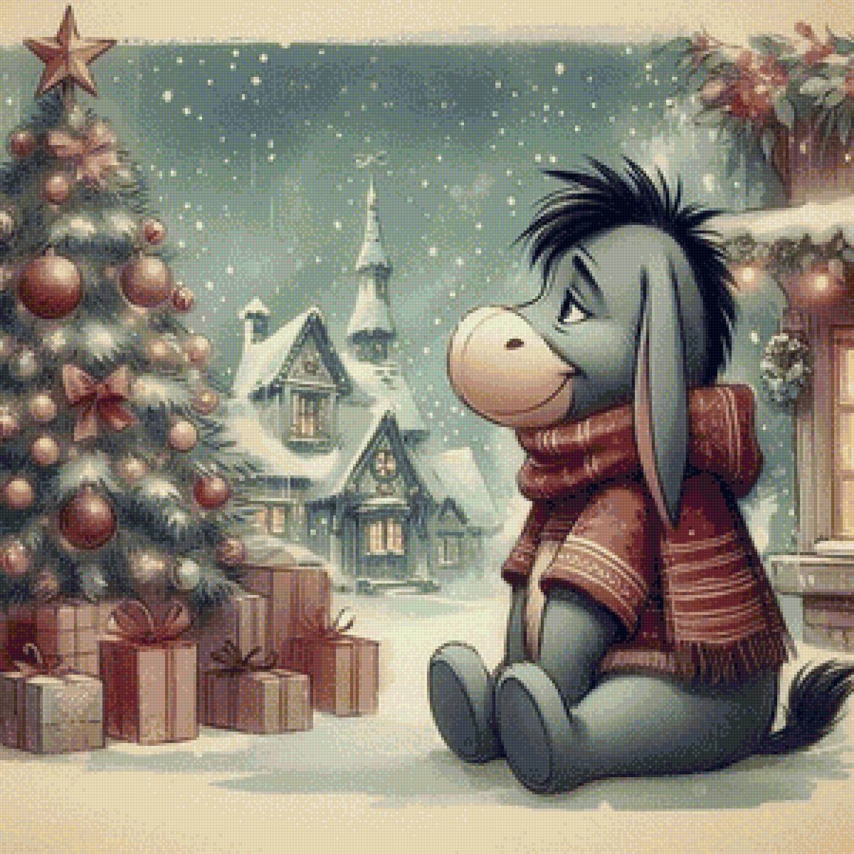 Ослик - ослик, новый год - предпросмотр