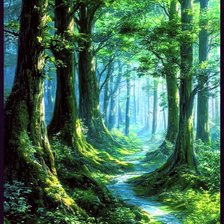 Схема вышивки «Лес»