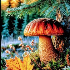 Схема вышивки «Лес»