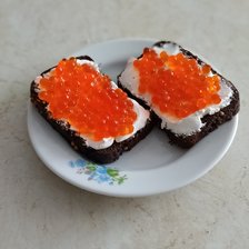 Схема вышивки «Бутерброды с икрой»