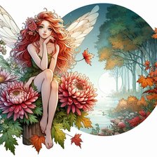Схема вышивки «Фея цветов»