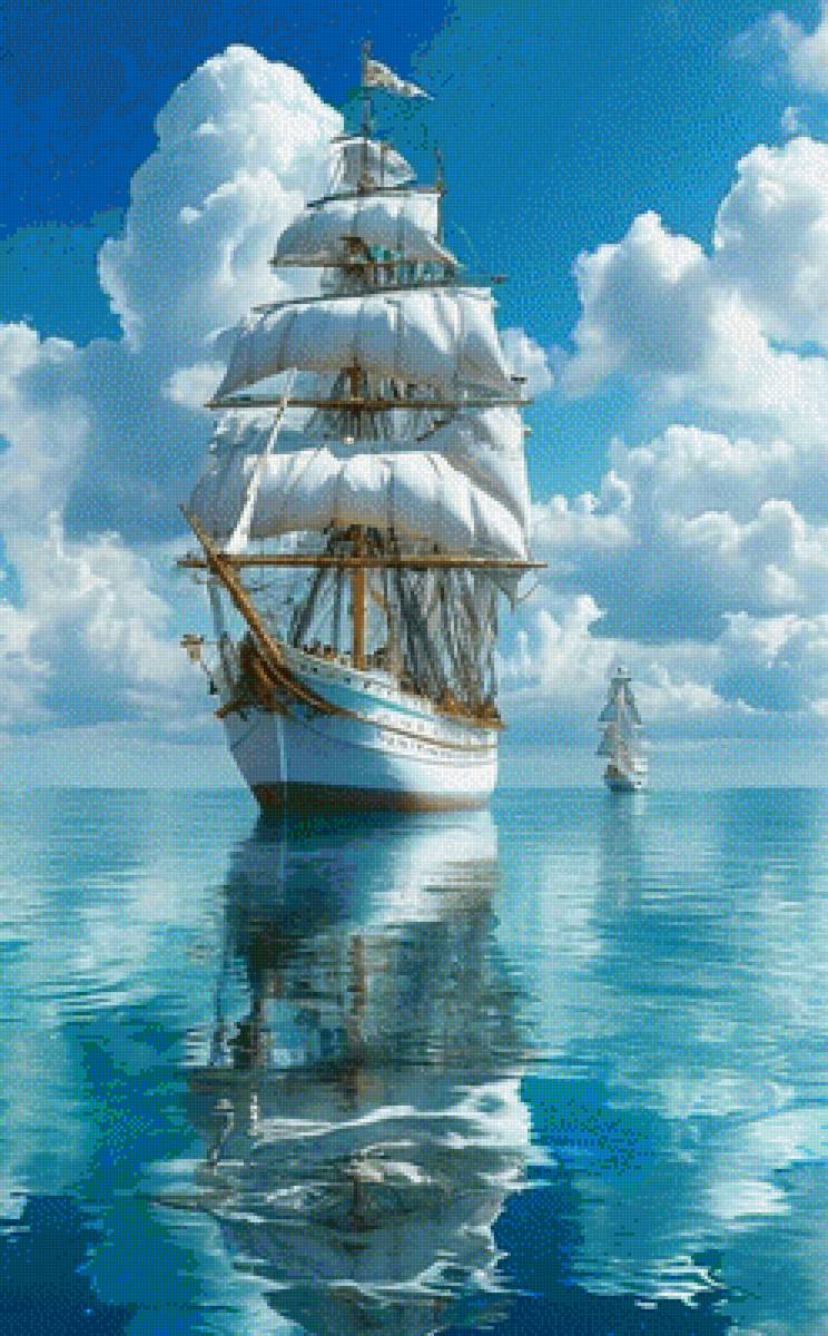 белый фрегат - предпросмотр