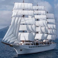 Схема вышивки «под белыми парусами»