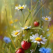 Схема вышивки «Клубничка»