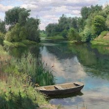 Речной пейзаж