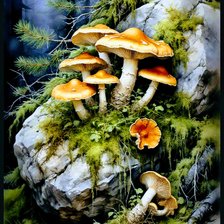 Схема вышивки «Лес»