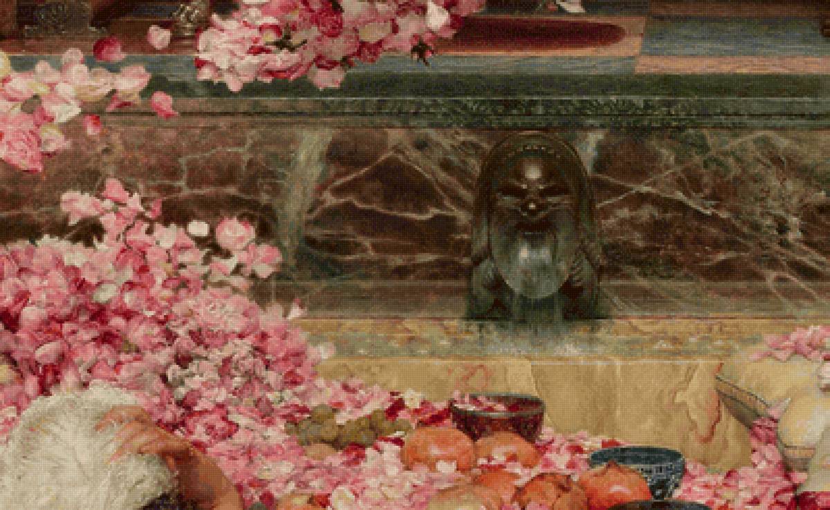 The Roses of Heliogabalus 11-16 - цветы, пир, альма-тадем, портрет, розы, викторианская эпоха, рим - предпросмотр