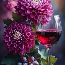 Схема вышивки «Красное вино»