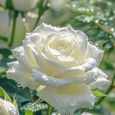 Схема вышивки «Белая роза»