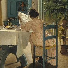 Схема вышивки «At Breakfast (1898)»