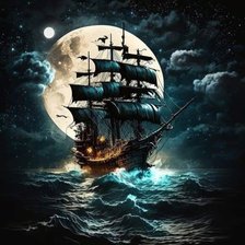 Схема вышивки «Летучий  Голландец»