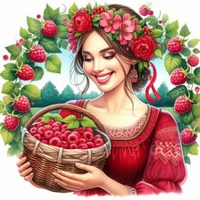 Схема вышивки «Русская красота»