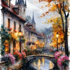 Схема вышивки «Осенняя акварель»