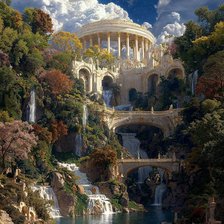 Схема вышивки «висячие сады Семирамиды»