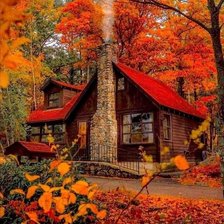 Схема вышивки «нежная осень»