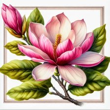 Схема вышивки «Веточка»